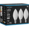 Mexen Nova 3x Ampoule LED E14, C37, 6W, Neutre - 4000K, 630 lm - L102-E14-0640-01x03
