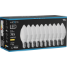 Mexen Nova 10x Ampoule LED E14, C37, 7W, Chaude - 3000K, 735 lm - L102-E14-0730-01x10