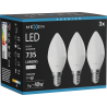 Mexen Nova 3x Ampoule LED E14, C37, 7W, Neutre - 4000K, 735 lm - L102-E14-0740-01x03