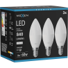 Mexen Nova 3x Ampoule LED E14, C37, 8W, Neutre - 4000K, 840 lm - L102-E14-0840-01x03