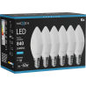 Mexen Nova 6x Ampoule LED E14, C37, 8W, Froid - 6500K, 840 lm - L102-E14-0865-01x06
