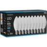 Mexen Nova 10x Ampoule LED E14, C37, 8W, Froid - 6500K, 840 lm - L102-E14-0865-01x10