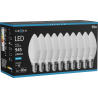 Mexen Nova 10x ampoule LED E14, C37, 9W, Froid - 6500K, 945 lm - L102-E14-0965-01x10