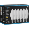 Mexen Nova 6x Ampoule LED E14, C37, 10W, Chaude - 3000K, 1055 lm - L102-E14-1030-01x06