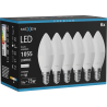Mexen Nova 6x Ampoule LED E14, C37, 10W, Neutre - 4000K, 1055 lm - L102-E14-1040-01x06