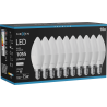 Mexen Nova 10x Ampoule LED E14, C37, 10W, Neutre - 4000K, 1055 lm - L102-E14-1040-01x10