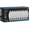 Mexen Nova 10x Ampoule LED E27, C37, 5W, Neutre - 4000K, 525 lm - L102-E27-0540-01x10