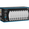 Mexen Nova 10x Ampoule LED E27, C37, 5W, Froid - 6500K, 525 lm - L102-E27-0565-01x10