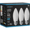 Mexen Nova 3x Ampoule LED E27, C37, 8W, Froid - 6500K, 840 lm - L102-E27-0865-01x03