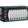 Mexen Nova 10x Ampoule LED E27, C37, 10W, Neutre - 4000K, 1055 lm - L102-E27-1040-01x10