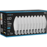 Mexen Nova 10x Ampoule LED E27, C37, 10W, Froid - 6500K, 1055 lm - L102-E27-1065-01x10