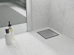 Mexen Flat-Q M13 siphon de sol carré 12 x 12 cm, inox - 1010012