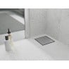 Mexen Flat-Q M13 siphon de sol carré 15 x 15 cm, inox - 1010015