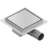 Mexen Flat-Q M13 caniveau de sol carré 20 x 20 cm, inox - 1010020