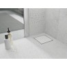 Mexen Flat-Q M13 siphon de sol carré 12 x 12 cm, blanc - 1210012