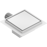 Mexen Flat-Q M13 siphon de sol carré 12 x 12 cm, blanc - 1210012