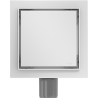Mexen Flat-Q M13 siphon de sol carré 12 x 12 cm, blanc - 1210012