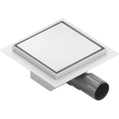 Mexen Flat-Q M13 siphon de sol carré 15 x 15 cm, blanc - 1210015