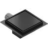 Mexen Flat-Q M13 bonde de sol carrée 20 x 20 cm, noire - 1710020