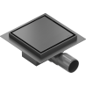 Mexen Flat-Q M13 caniveau de sol carré 12 x 12 cm, gris fusil brossé - 1E10012