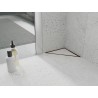 Mexen Flat-T M13 siphon mural triangulaire 20 x 20 cm, or rose - 1610320