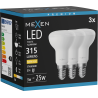 Mexen Nova 3x Ampoule LED E14, R50, 3W, Chaude - 3000K, 315 lm - L103-E14-0330-01x03