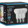 Mexen Nova 3x Ampoule LED E14, R50, 3W, Froid - 6500K, 315 lm - L103-E14-0365-01x03