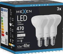 Mexen Nova 3x Ampoule LED E14, R50, 4,5W, Neutre - 4000K, 470 lm - L103-E14-0540-01x03
