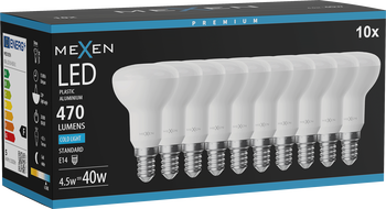 Mexen Nova 10x Ampoule LED E14, R50, 4,5W, Froid - 6500K, 470 lm - L103-E14-0565-01x10