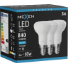 Mexen Nova 3x Ampoule LED E14, R50, 8W, Froid - 6500K, 840 lm - L103-E14-0865-01x03