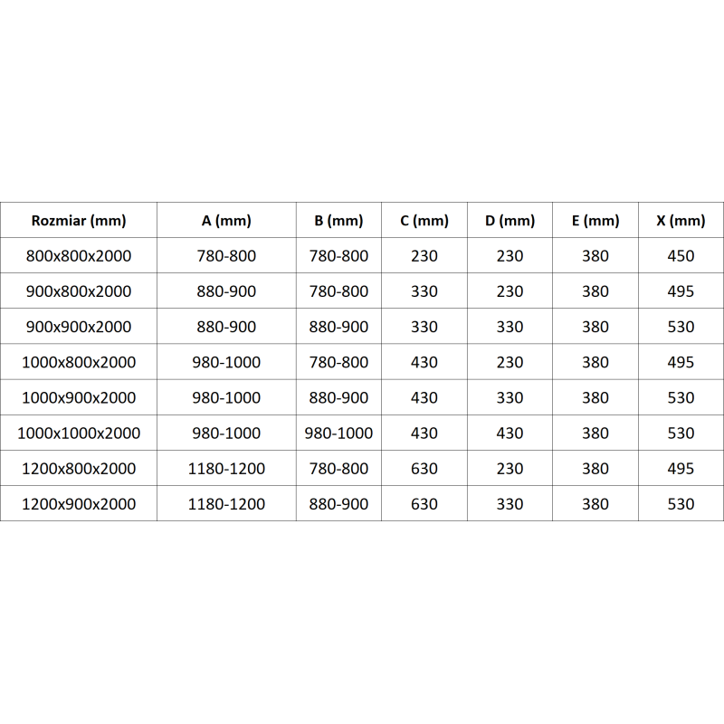 Mexen Exo cabine de douche demi-circulaire coulissante 80 x 80 cm, transparent, or - 8132-080-080-50-00