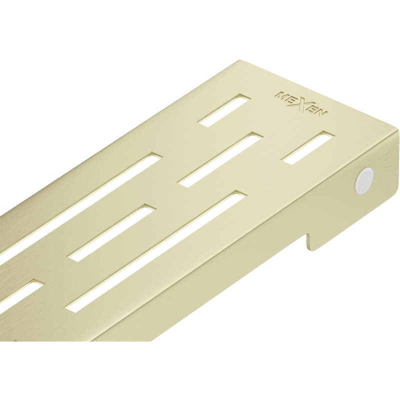 Mexen Flat M01 cache pour caniveau linéaire 80 cm, or brossé - 1A20080