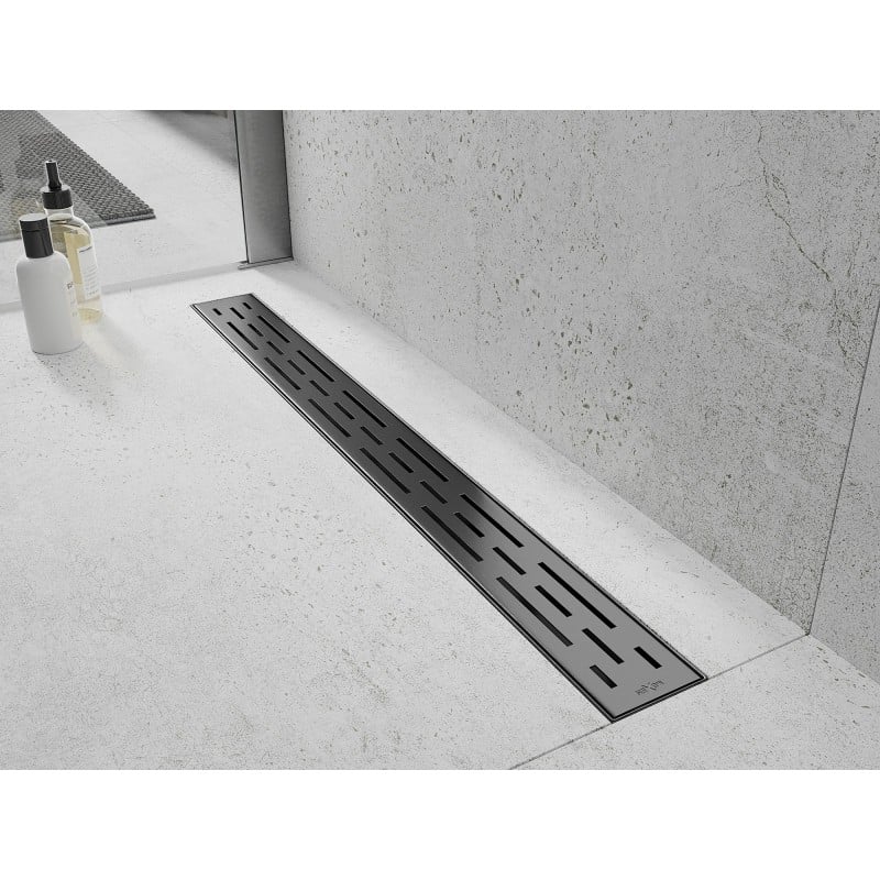 Mexen Flat M01 cache pour siphon linéaire 70 cm, gris fusil brossé - 1E20070