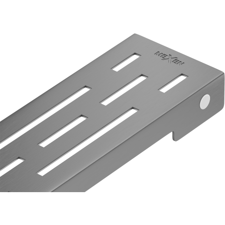 Mexen Flat M01 cache pour caniveau linéaire 90 cm, gris canon brossé - 1E20090