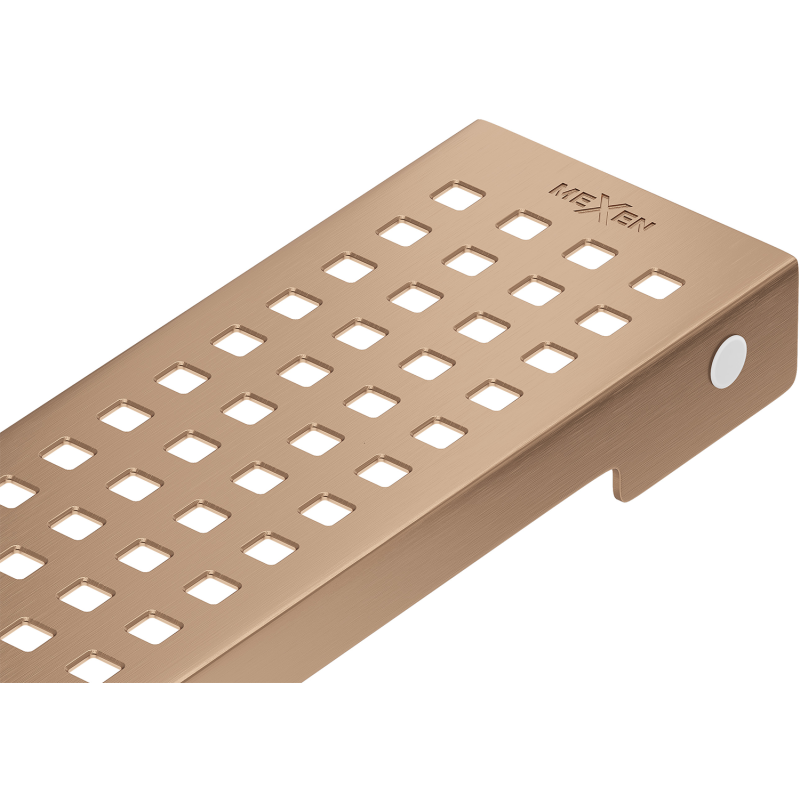 Mexen Flat M08 cache pour drain de sol linéaire 90 cm, cuivre brossé - 1C25090