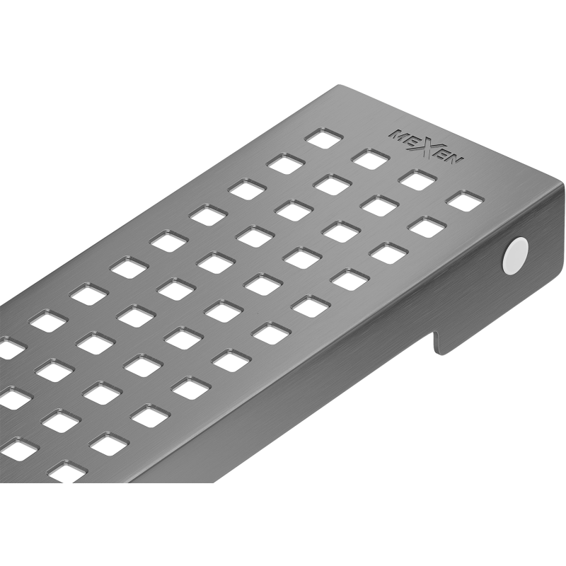 Mexen Flat M08 Masque pour drain linéaire 100 cm, gris armé brossé - 1E25100
