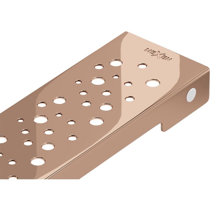Mexen Flat M12 grille pour drain linéaire 50 cm, or rose - 1621050