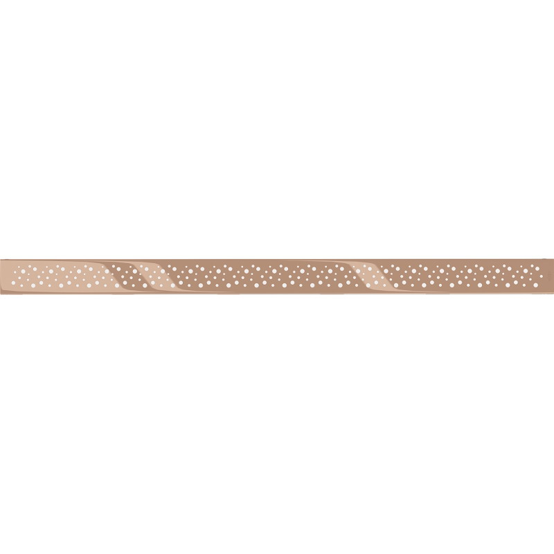 Mexen Flat Cache pour drain linéaire M12 90 cm, or rose - 1621090