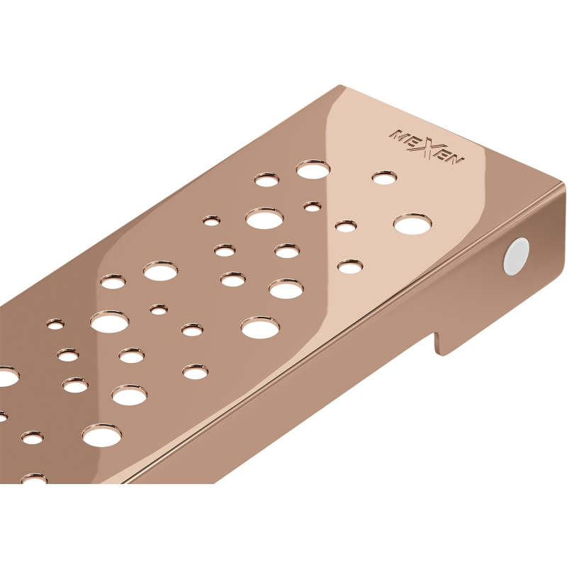 Mexen Flat M12 cache pour siphon de sol 100 cm, or rose - 1621100