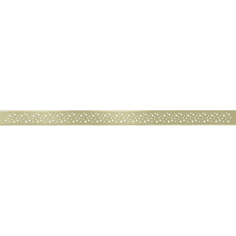 Mexen Flat M12 cache pour drain linéaire 80 cm, or brossé - 1A21080