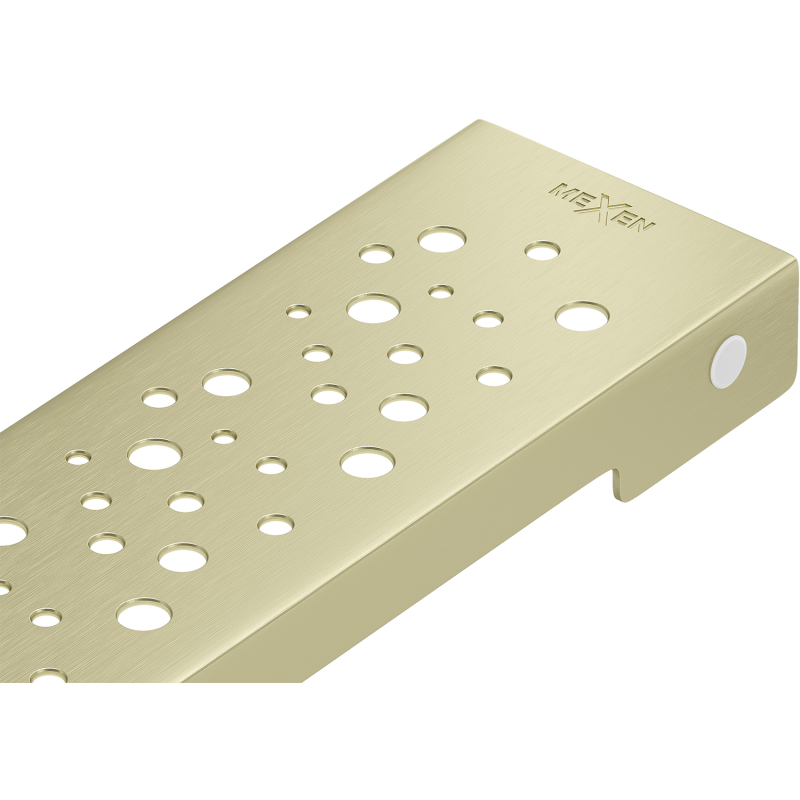 Mexen Flat M12 cache pour drain linéaire 100 cm, or brossé - 1A21100