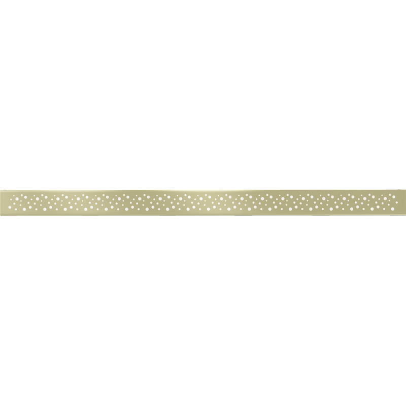 Mexen Flat M12 cache pour drain linéaire 100 cm, or brossé - 1A21100