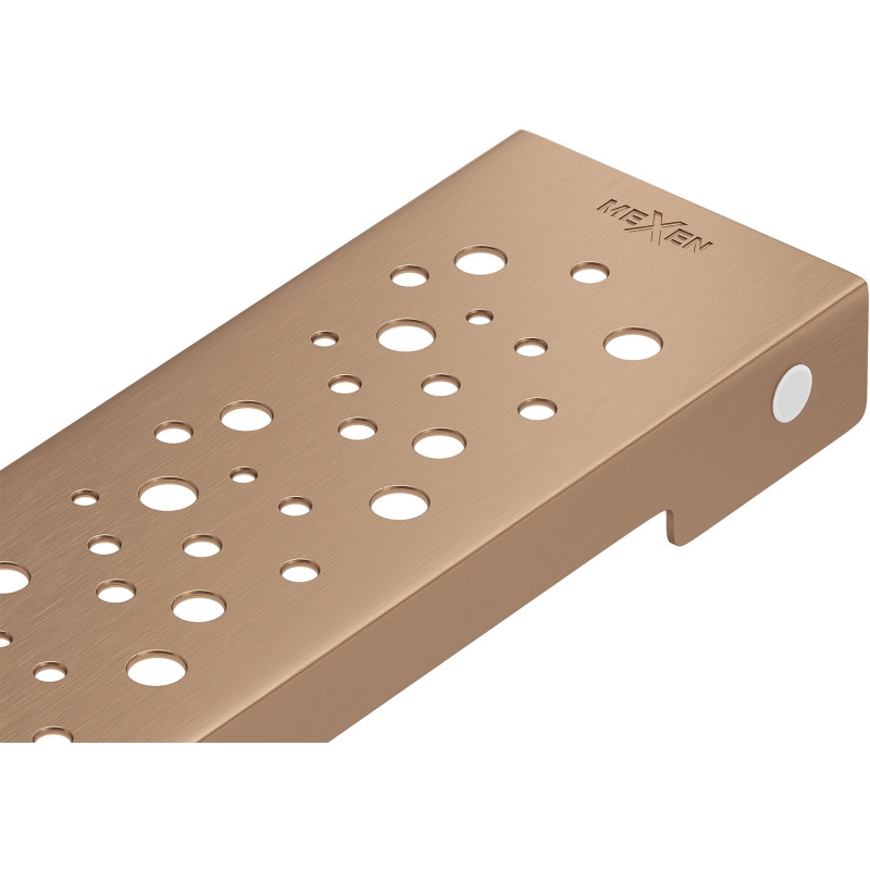 Mexen Flat Cache pour écoulement linéaire M12 80 cm, cuivre brossé - 1C21080