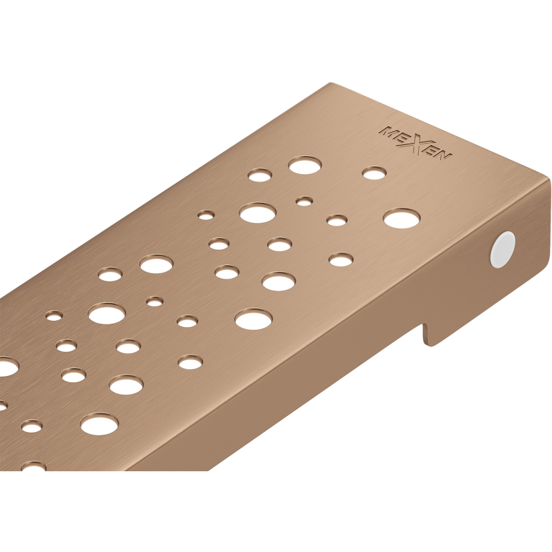 Mexen Flat M12 cache pour drain linéaire 100 cm, cuivre brossé - 1C21100