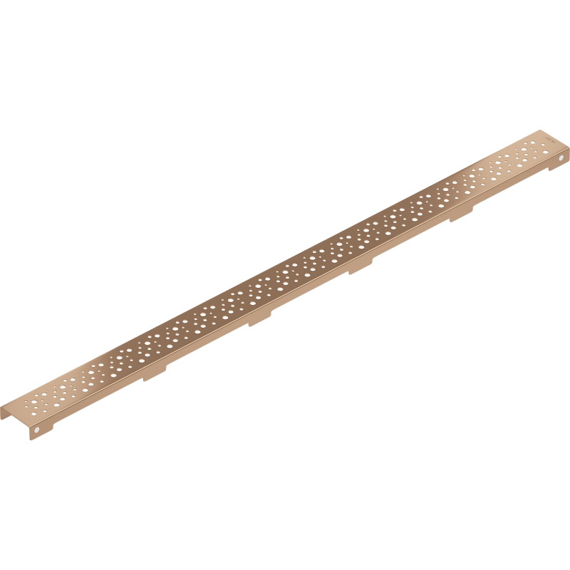 Mexen Flat M12 cache pour drain de douche linéaire 100 cm, cuivre brossé - 1C21100