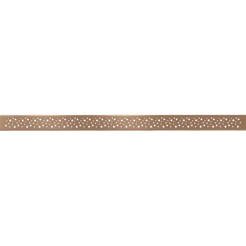 Mexen Flat M12 cache pour drain de douche linéaire 100 cm, cuivre brossé - 1C21100