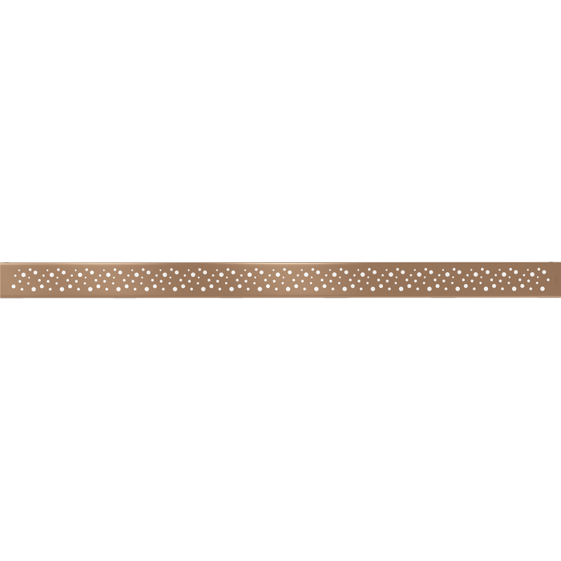 Mexen Flat M12 cache pour drain linéaire 100 cm, cuivre brossé - 1C21100
