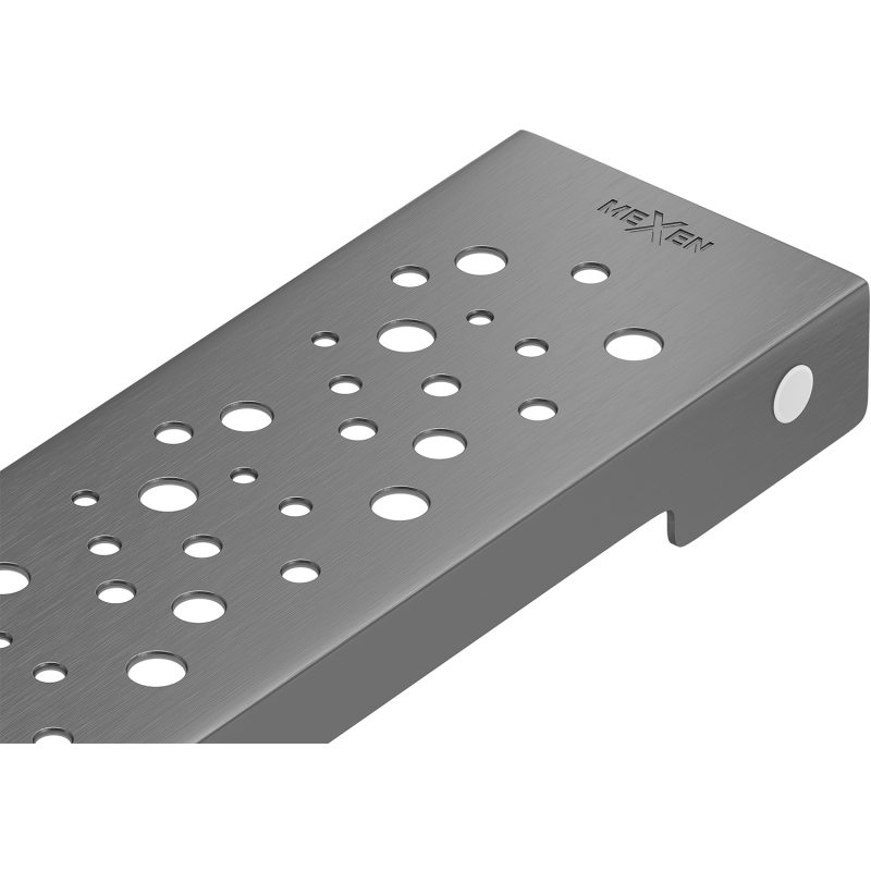 Mexen Flat M12 cache pour drain linéaire 70 cm, gris canon brossé - 1E21070