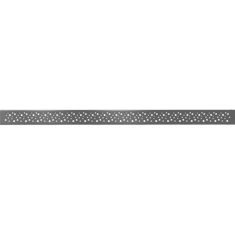 Mexen Flat M12 plaque masquante pour caniveau linéaire 90 cm, gris canon brossé - 1E21090