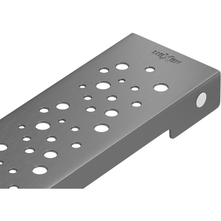 Mexen Flat M12 cache-ligne pour drain linéaire 100 cm, gris canon brossé - 1E21100